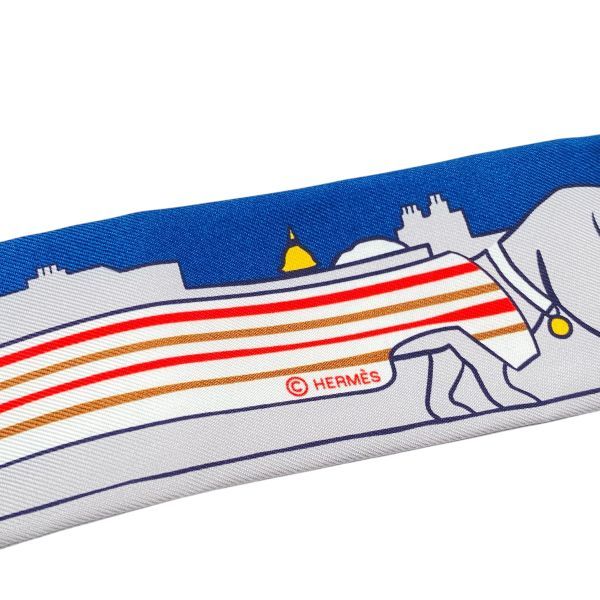 ○ 美品 エルメス HERMES ツイリー スカーフ パリジャンの犬 Les