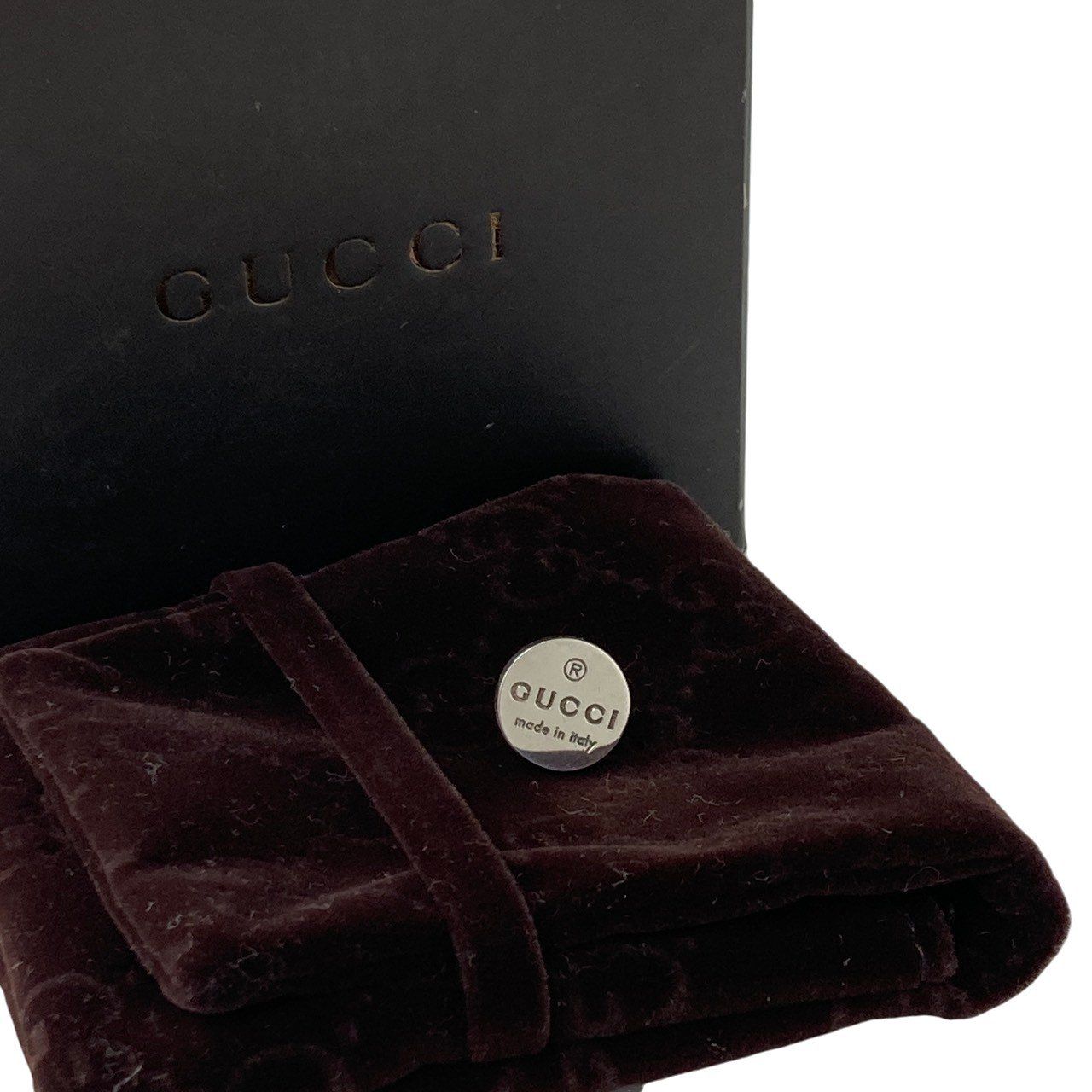 GUCCI/グッチ/Ag925/ロゴ/片方/ピアス/シルバー/箱付/メンズ/RS1972 GUCCI/グッチ/Ag925/ロゴ/片方/ピアス/シルバー/箱付/メンズ/RS1972