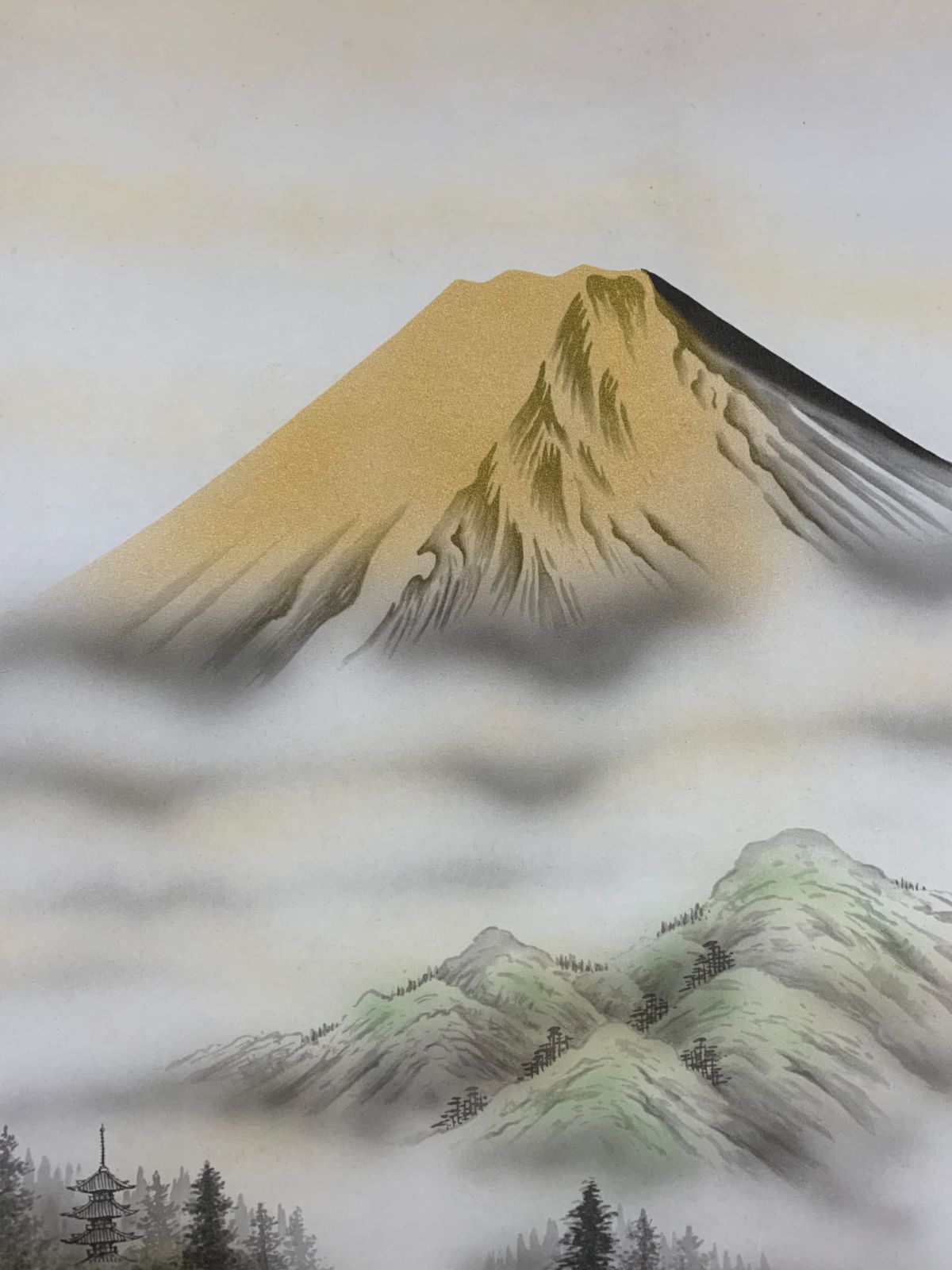 掛け軸】501 西村千里「天地人山水図」#茶掛 #掛軸 #古美術 #骨董 #お