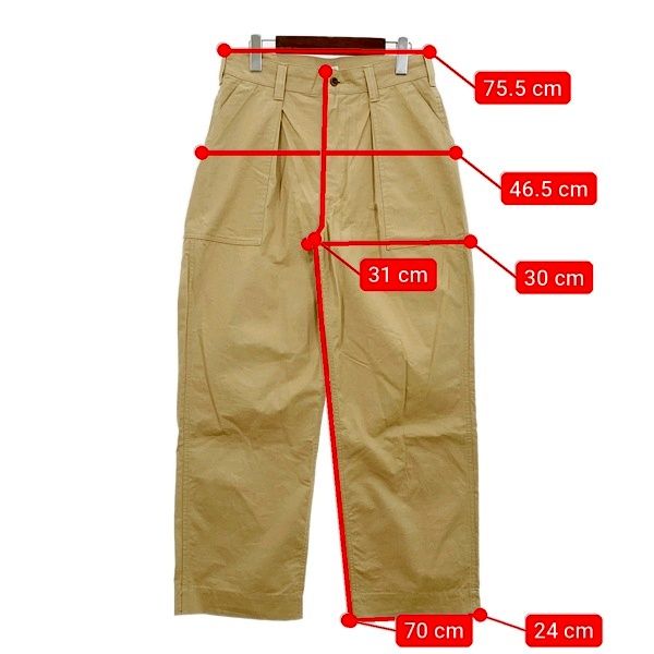 PHIGVEL フィグベル ファティーグパンツ トラウザーズ コットン C/L