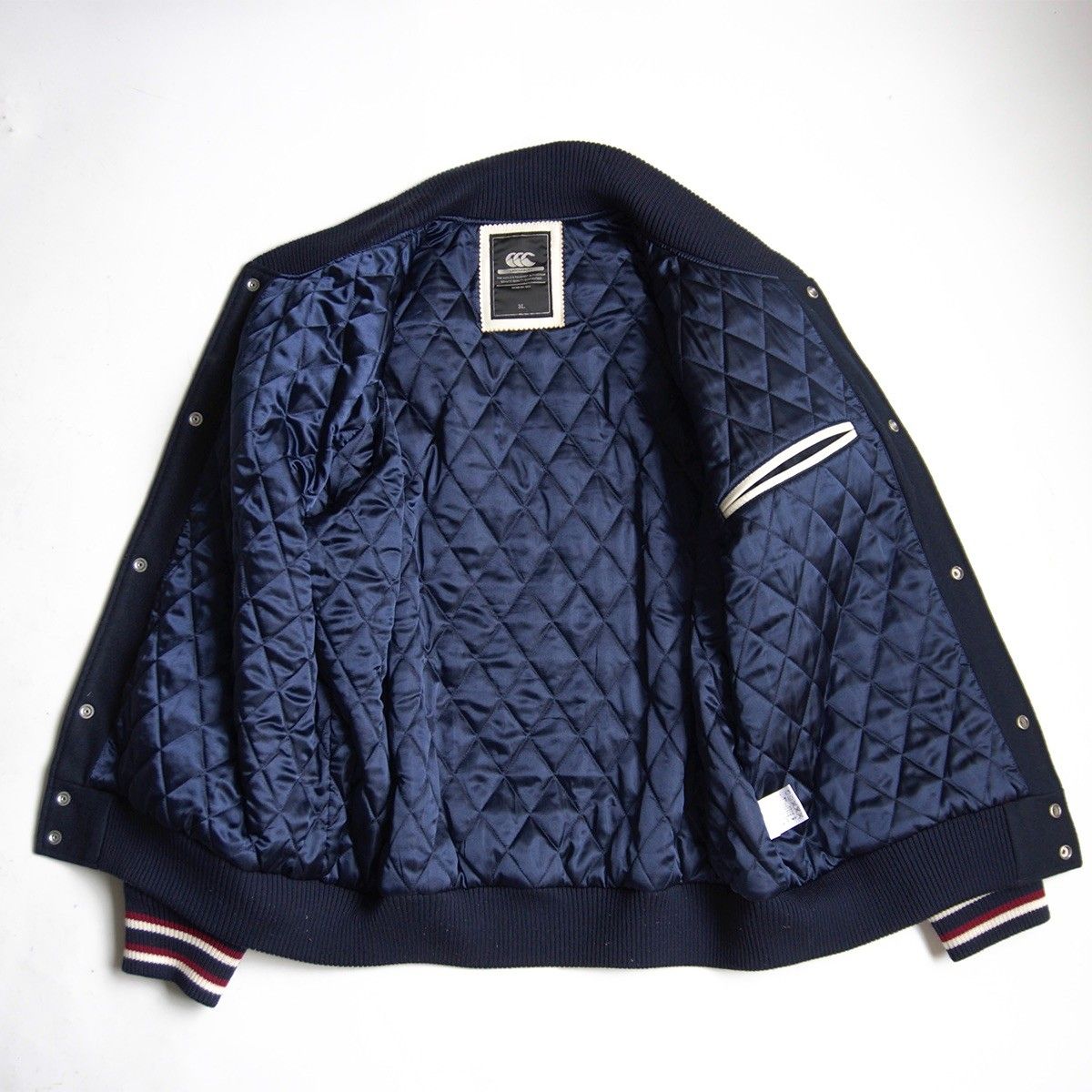 美品/ビッグサイズ】CANTERBURY【フルデコ レザー スタジャン】3L