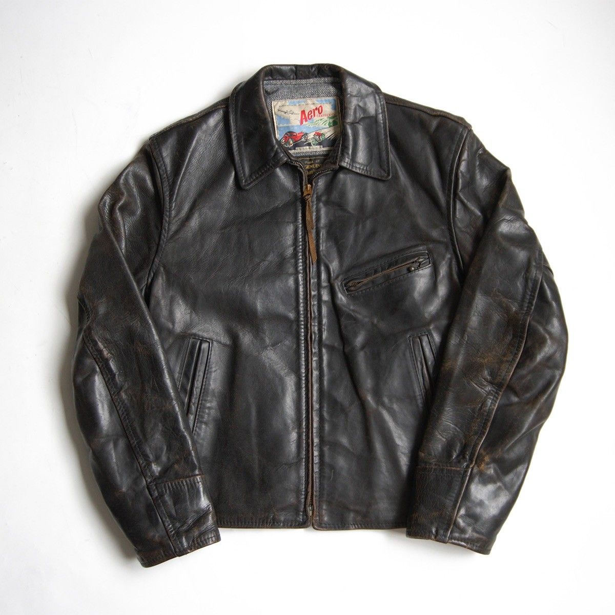 雰囲気抜群】AERO LEATHER【ハーフベルト ホースハイド レザー 