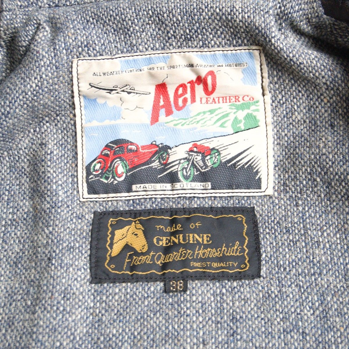 雰囲気抜群】AERO LEATHER【ハーフベルト ホースハイド レザー