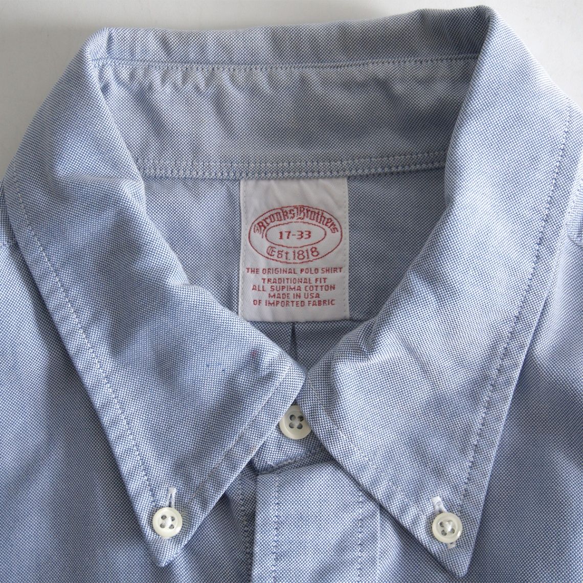 アメリカ製】BROOKS BROTHERS【オックスフォード BD シャツ】17-33