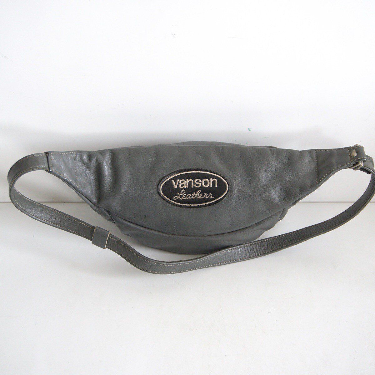 雰囲気抜群】VANSON×BACKDROP【ファニーバッグ】レザー ボディバッグ