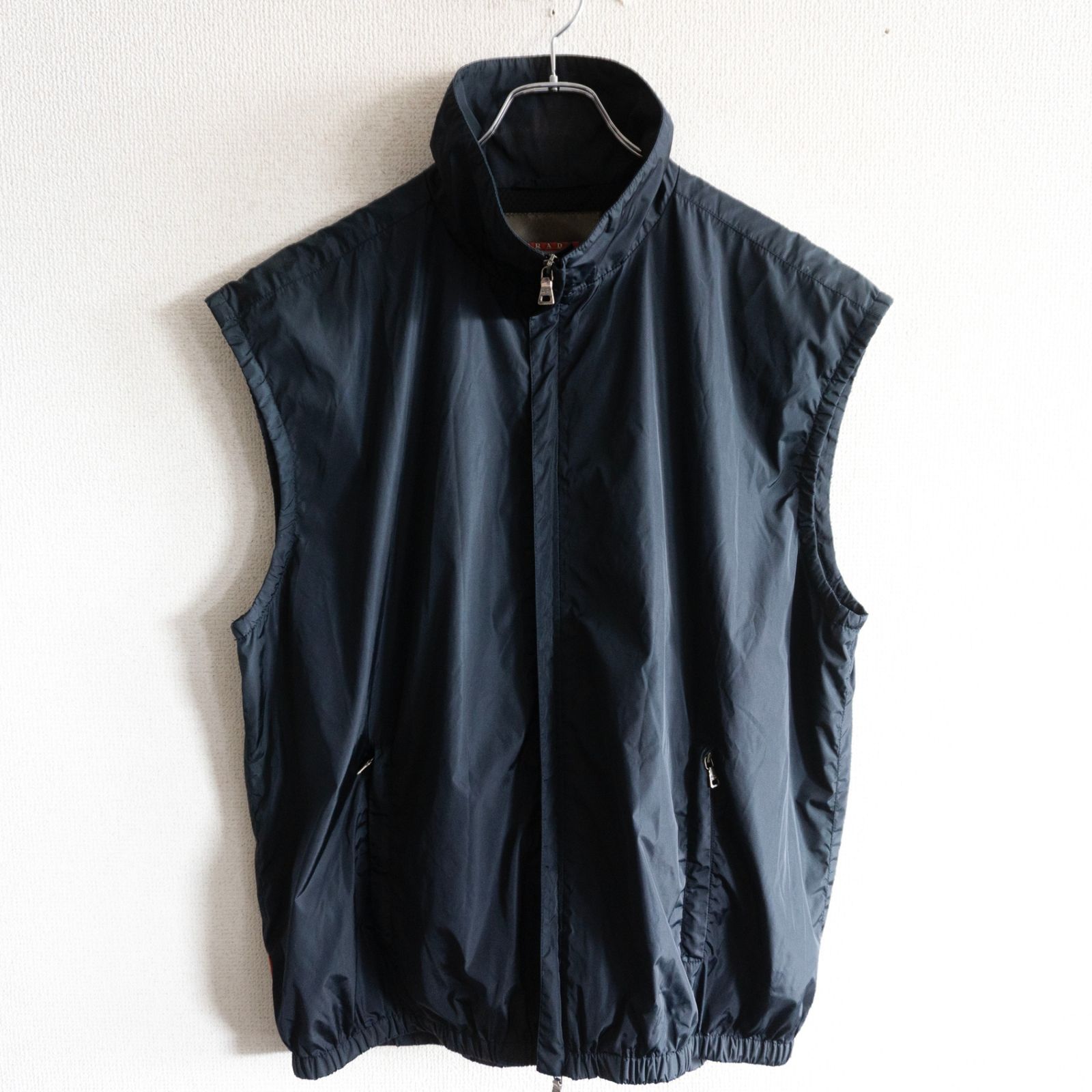 最高級】 PRADA SPORT【SGV108 ナイロン ジップアップ ベスト】50