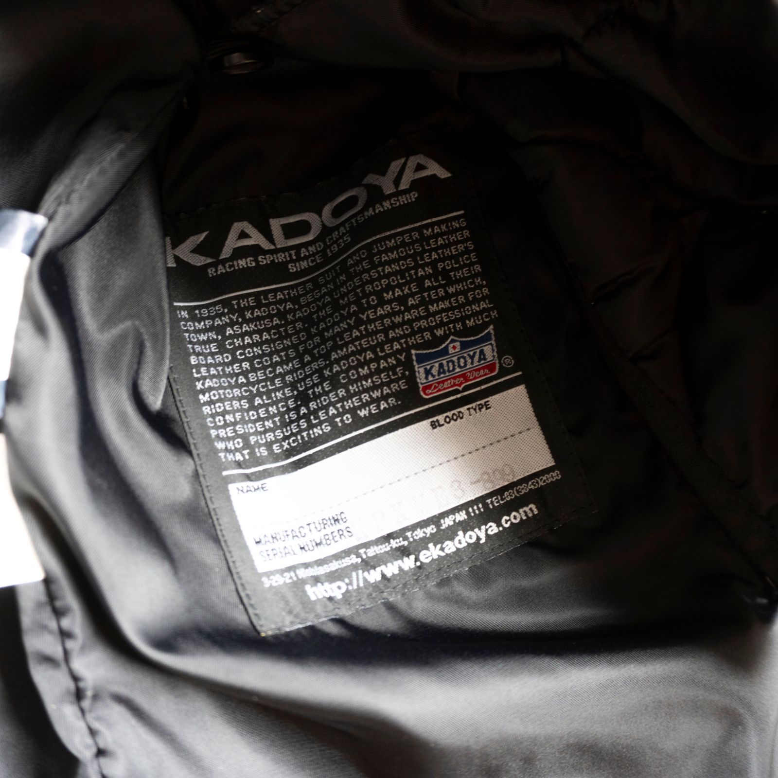 美品】KADOYA【EVO パデッド シングルライダースジャケット】 L カドヤ