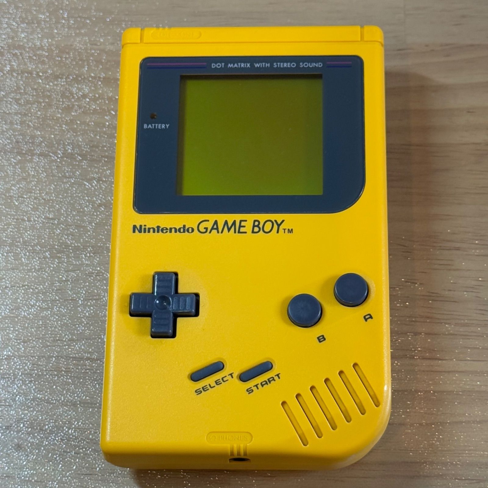 7-028【動作品】初代ゲームボーイ イエロー - メルカリ