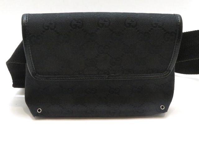 GUCCI グッチ GGウエストバッグ キャンバス/レザー 92543 ブラック