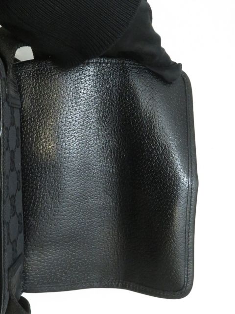 GUCCI グッチ GGウエストバッグ キャンバス/レザー 92543 ブラック