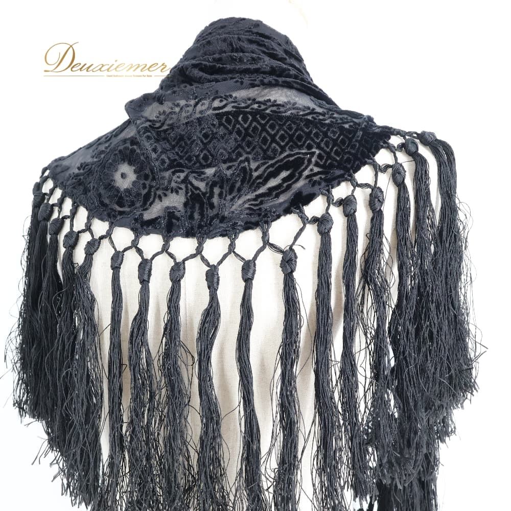 フラメンコ 衣装 シージョ ピキージョ ブラック系 黒 トライアングル