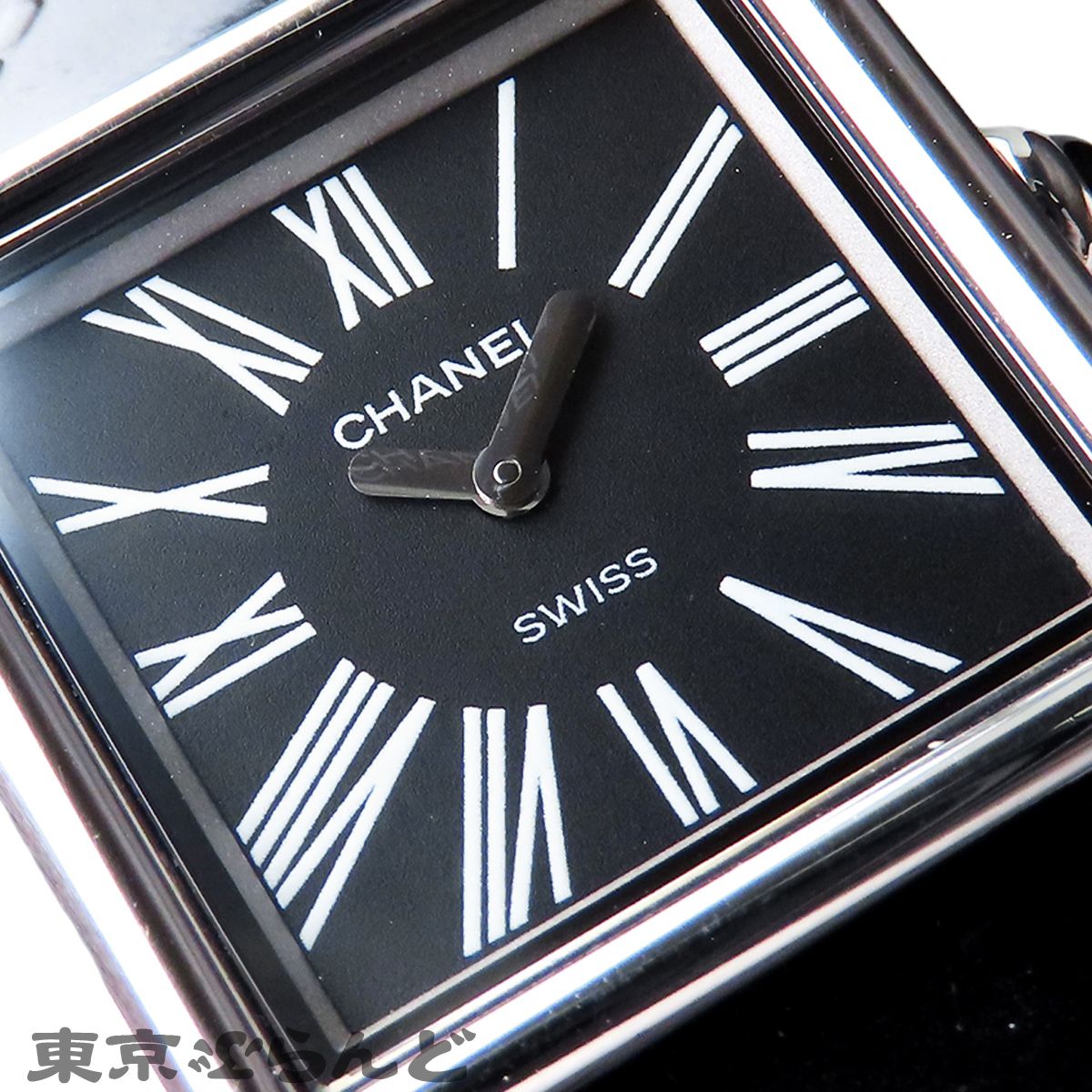 シャネル CHANEL マドモアゼル H0525 ブラック SS レザー スクエア