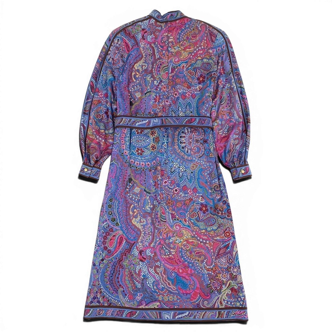 65d16 LEONARD FASHION レオナール ロングワンピース 総柄プリント