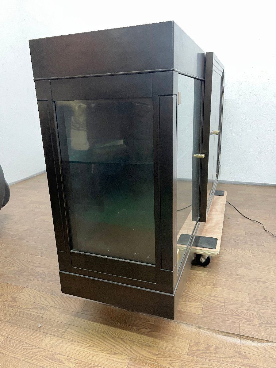 ▽MORISHIGE モリシゲ 高級サイドボード ガラスキャビネット 照明付き