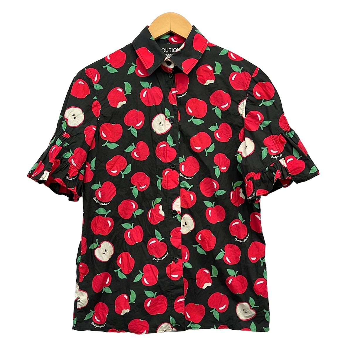 MOSCHINO(モスキーノ) 半袖シャツブラウス サイズI 38 レディース 黒