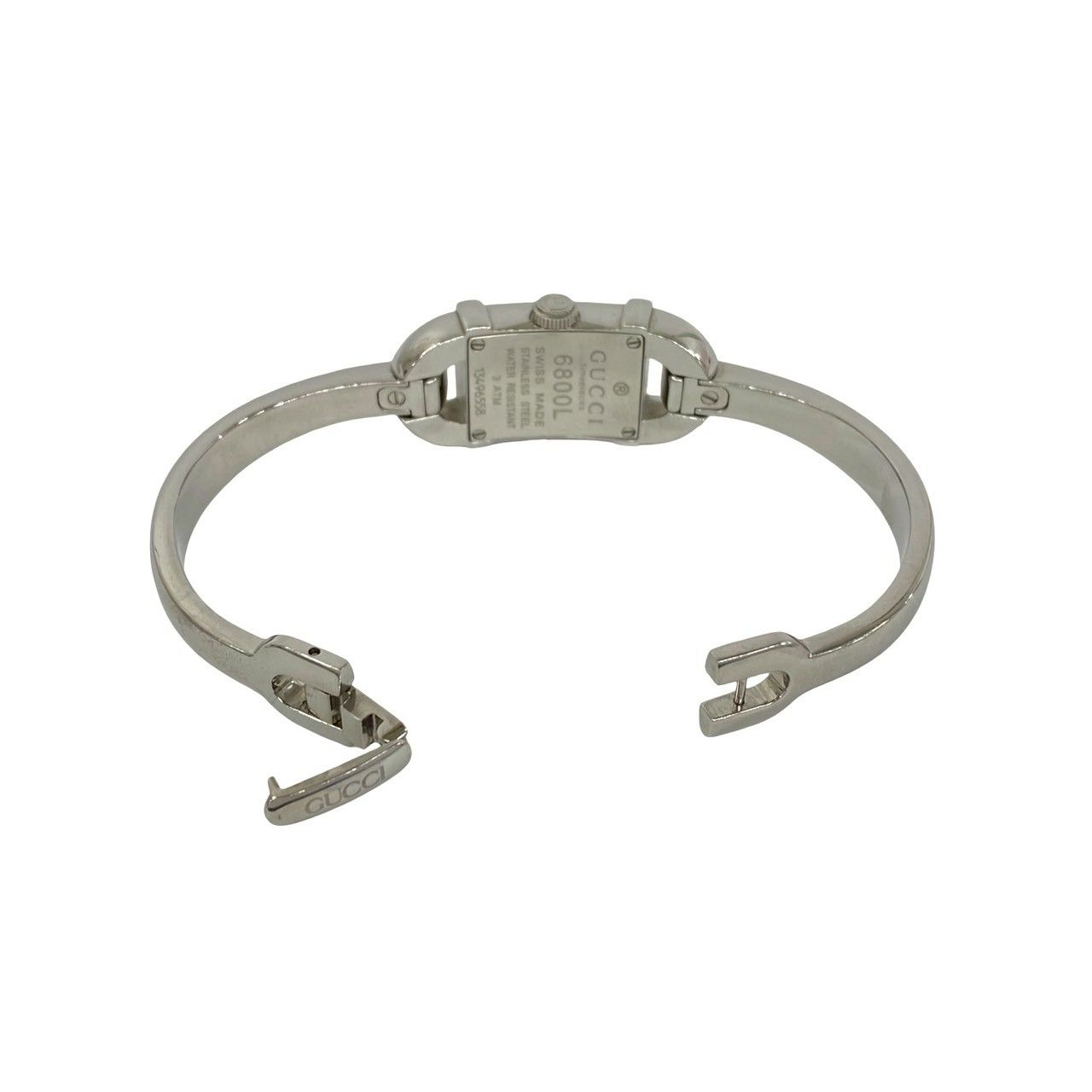 稼働品 極 美品 GUCCI グッチ 6800L バングルウォッチ ステンレス