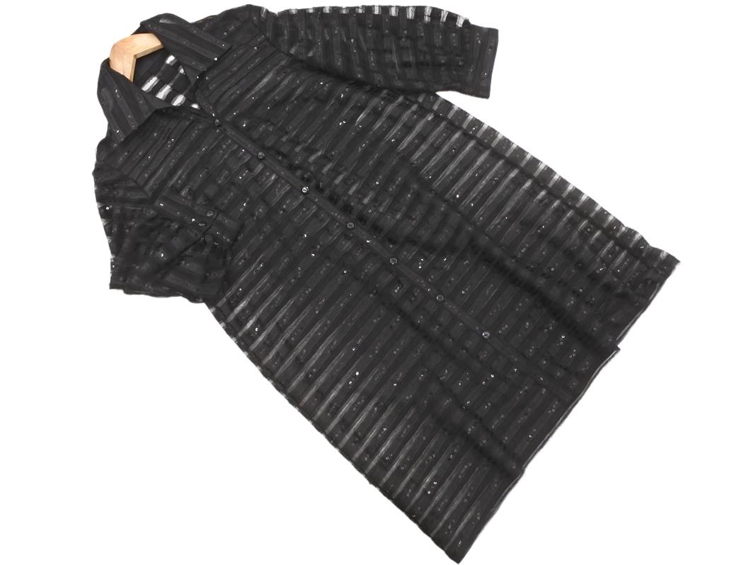 【美品】AUSTIN REED オースチンリード ワンピース ブラック 40 AUSTIN REED オースチンリード シアー ワンピース 黒 □◇ レディース