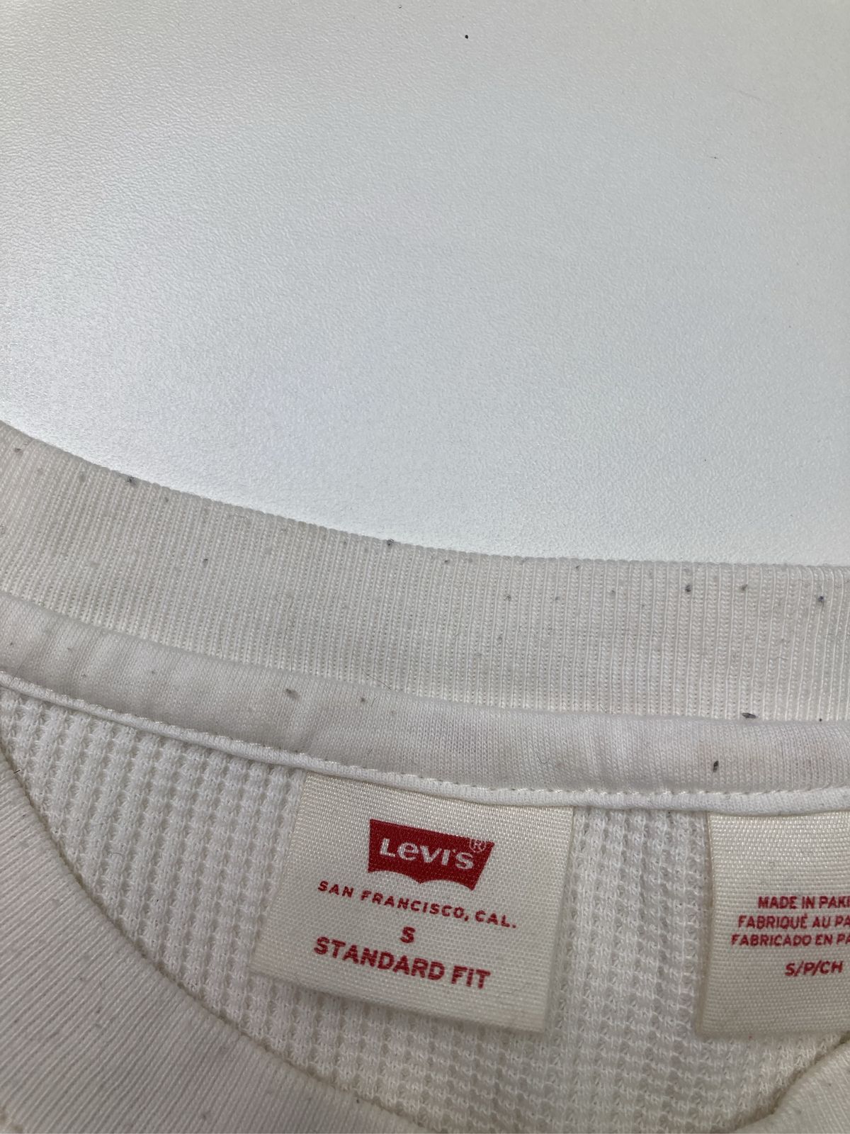 Levi's リーバイス Tシャツ/カットソー S アイボリー 無地 ミドル丈 長袖 クルーネック(丸首) メンズ レディース thumbnail 11