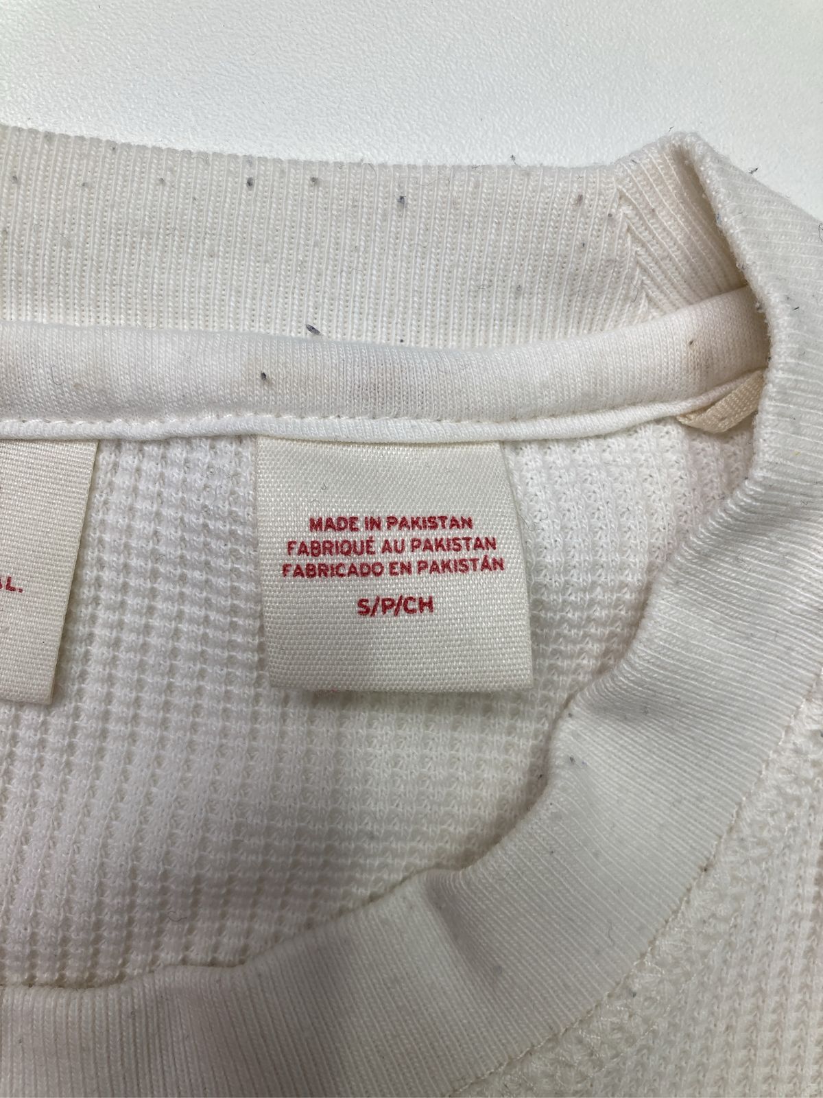 Levi's リーバイス Tシャツ/カットソー S アイボリー 無地 ミドル丈 長袖 クルーネック(丸首) メンズ レディース thumbnail 6
