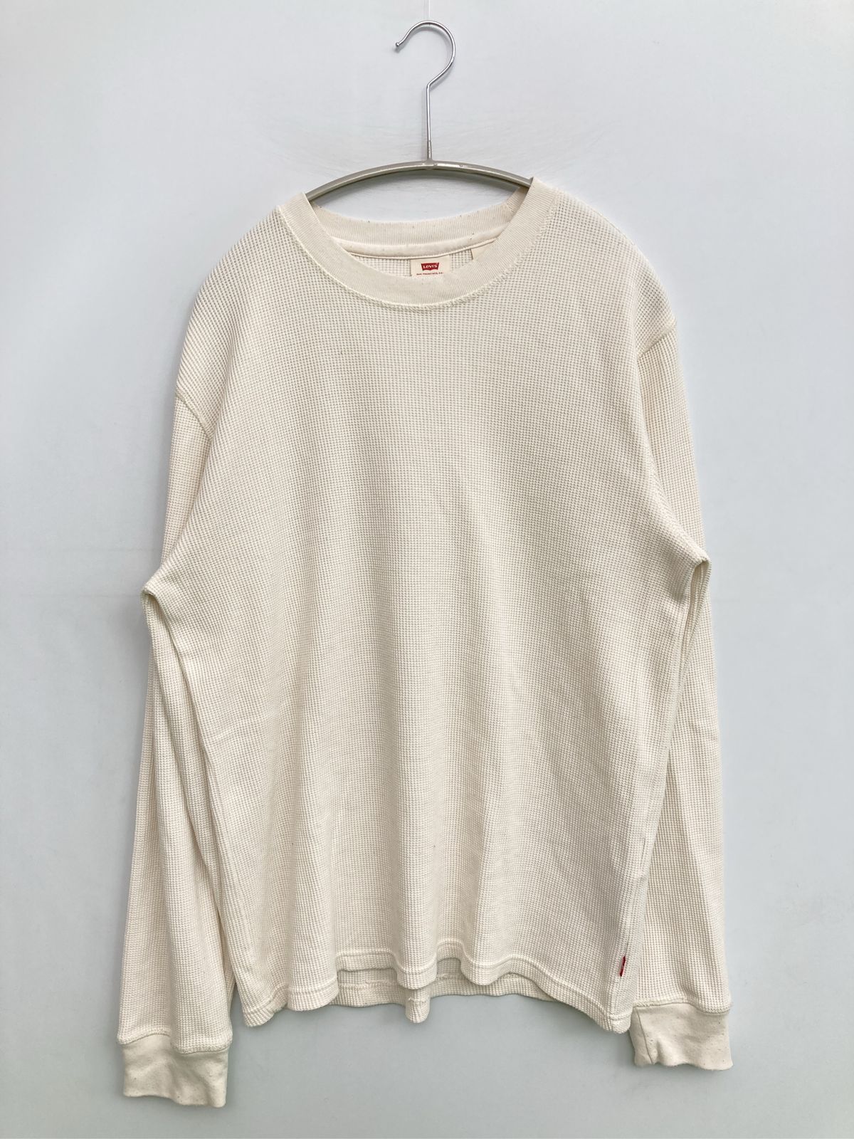 Levi's リーバイス Tシャツ/カットソー S アイボリー 無地 ミドル丈 長袖 クルーネック(丸首) メンズ レディース thumbnail 3