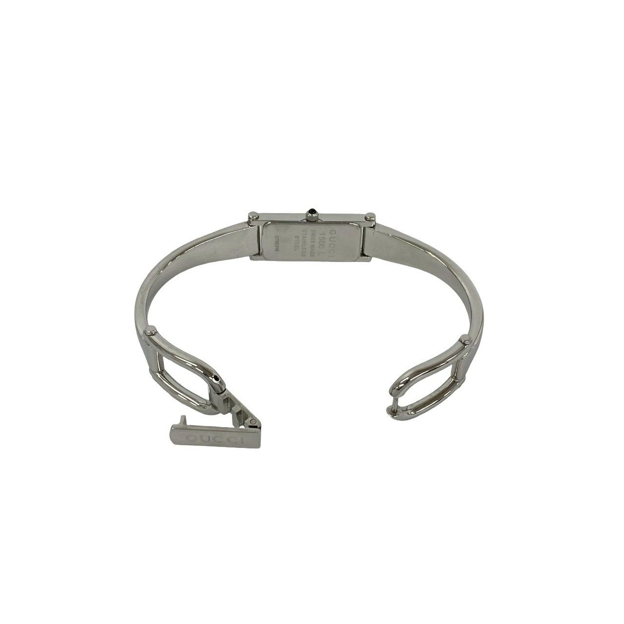 稼働品 極 美品 GUCCI グッチ 1500L バングルウォッチ ステンレス