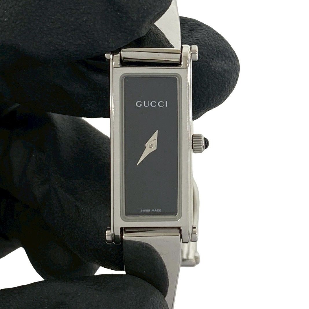 稼働品 極 美品 GUCCI グッチ 1500L バングルウォッチ ステンレス