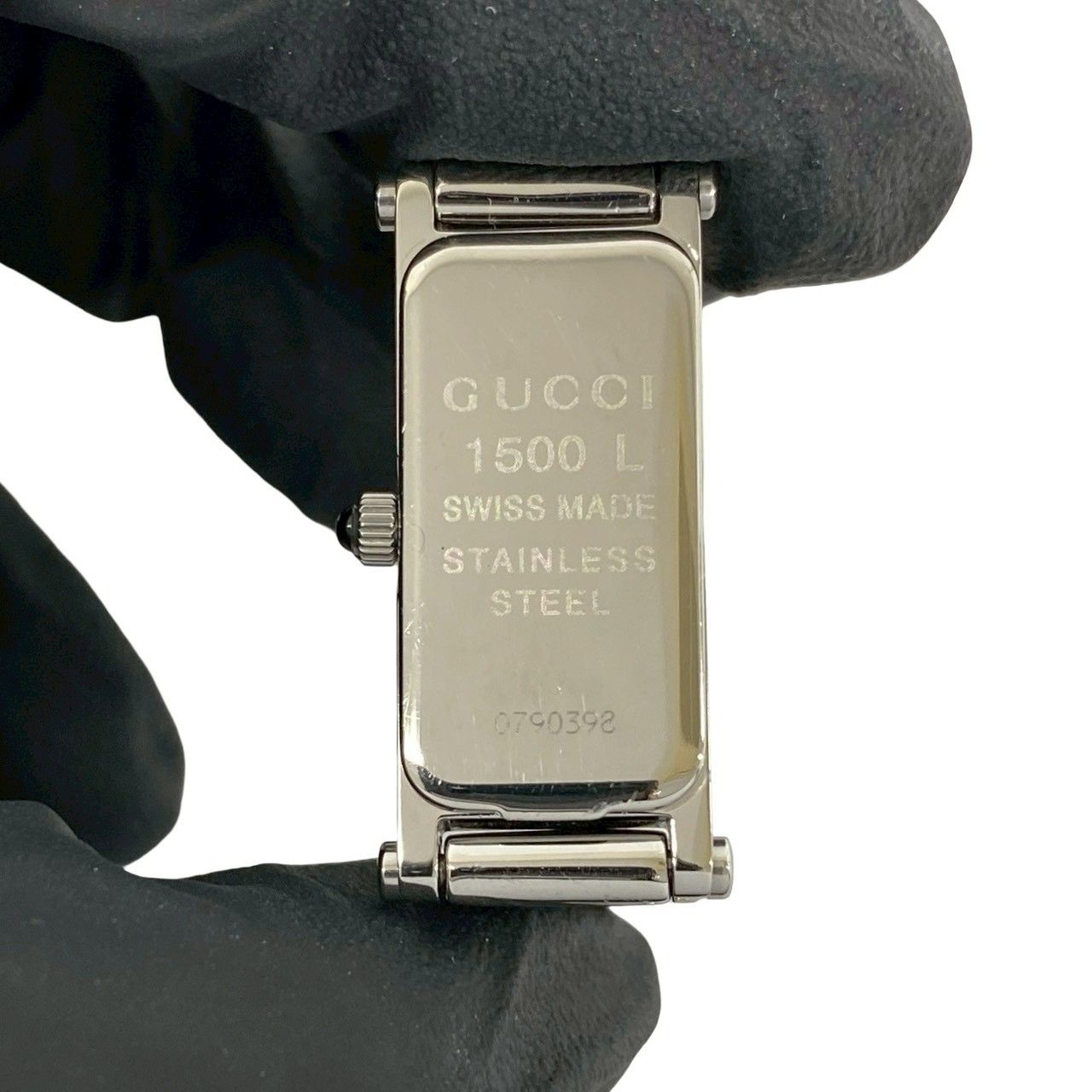 稼働品 極 美品 GUCCI グッチ 1500L バングルウォッチ ステンレス