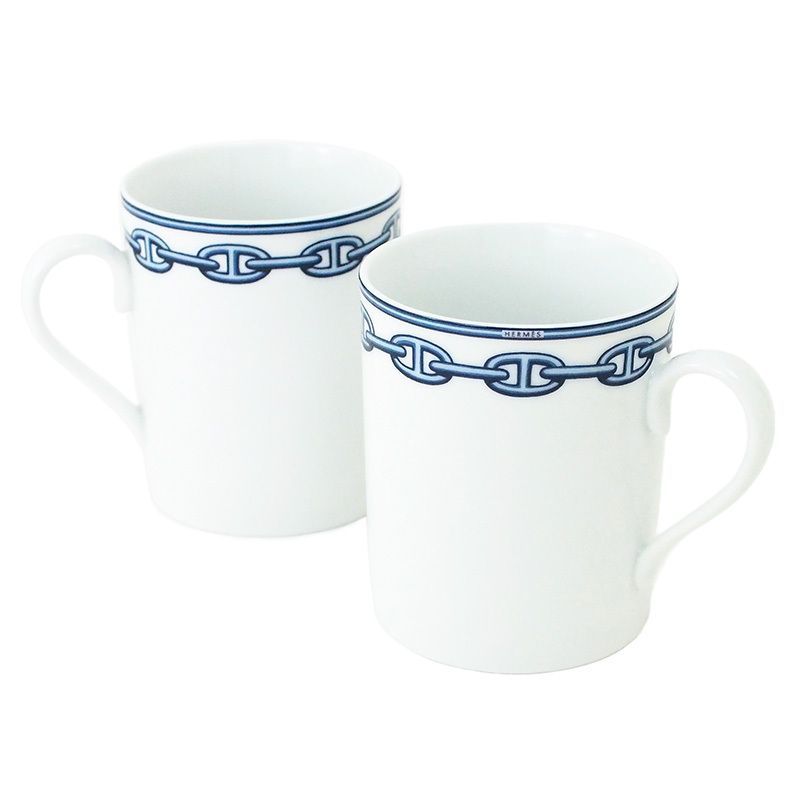 エルメス HERMES シェーヌダンクル マグカップ 2個セット 箱付 - メルカリ