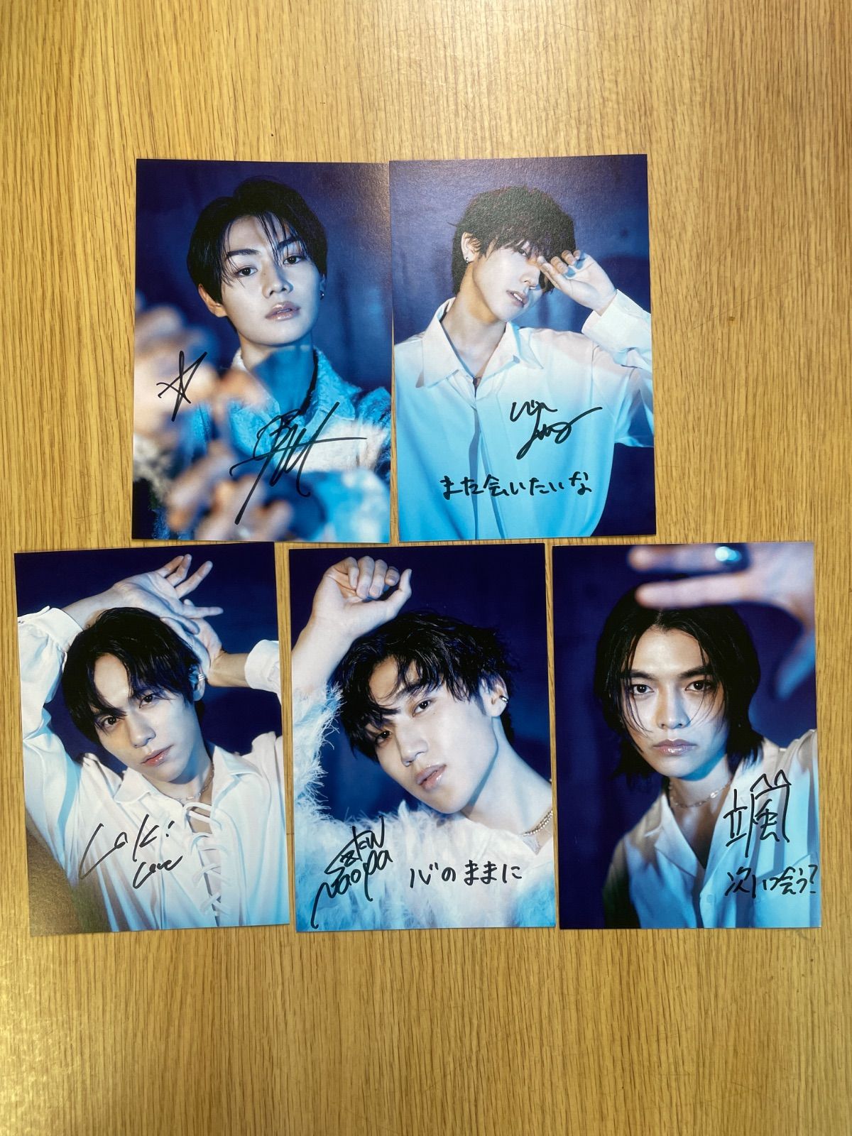 WILDBLUE 全員直筆サイン入り ブロマイド WILD BLUE オフィシャルブック ｢sailing｣ 小学館 直筆サイン入りポスト