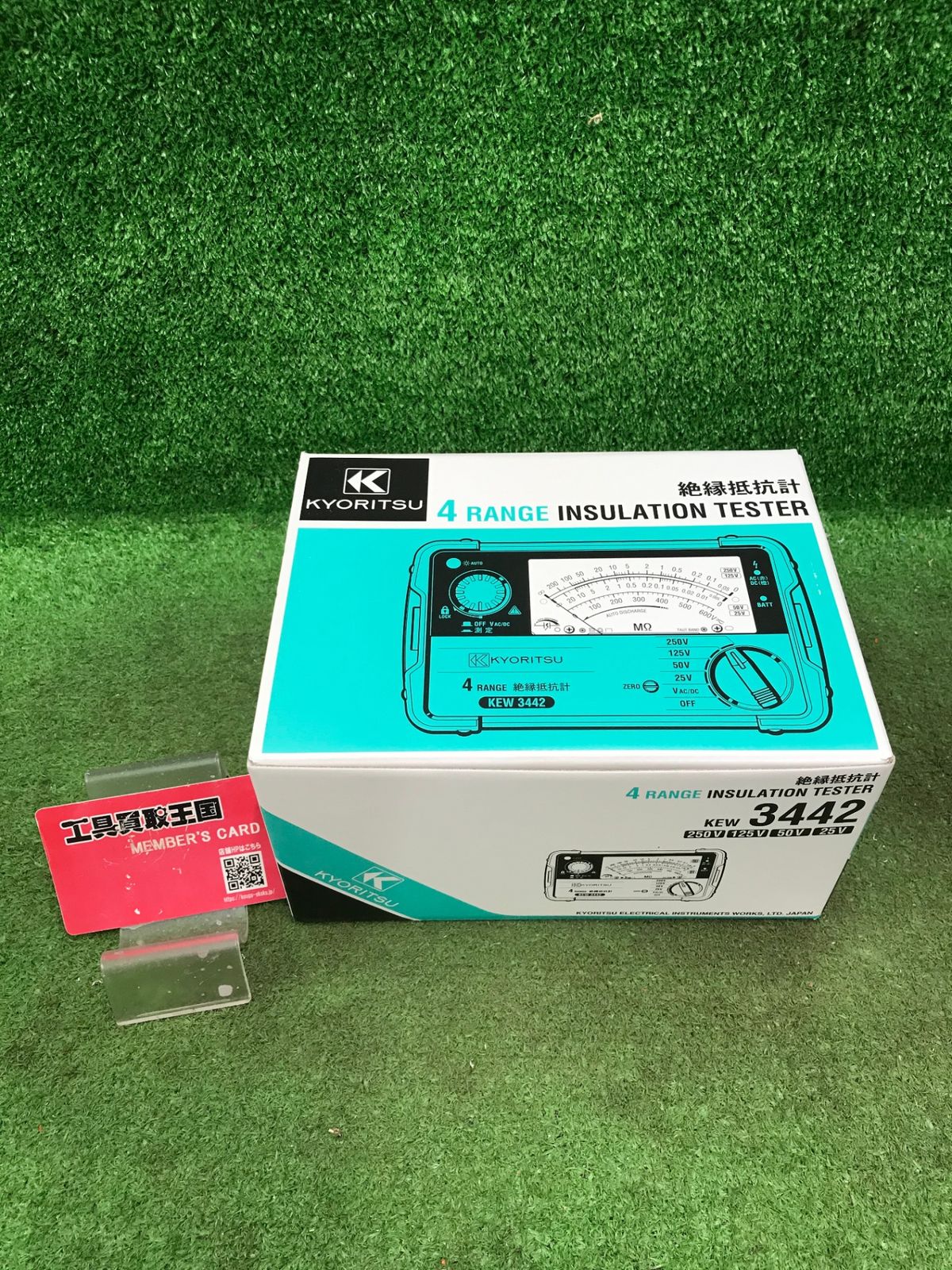 【未使用品】【0918】★共立電気計器 (KYORITSU) キューメグ 4レンジ絶縁抵抗計 (25V/50V/125V/250V) model.3442　ITTF9EDE7SC2