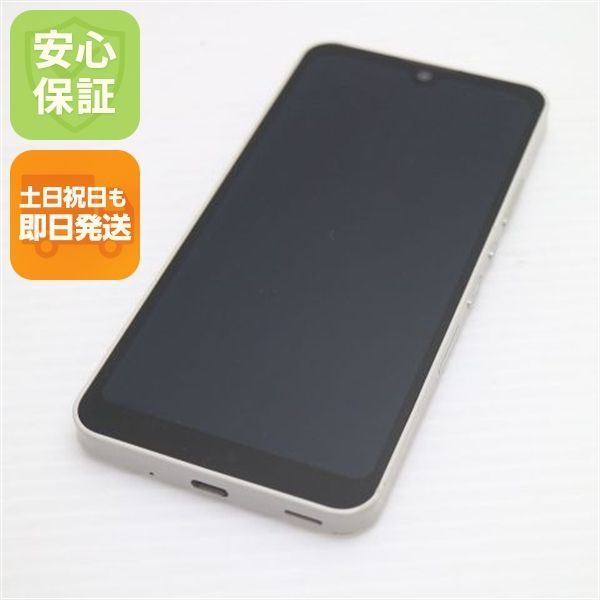 スマートフォン・携帯電話 美品 AQUOS wish SHG06 アイボリー スマホ