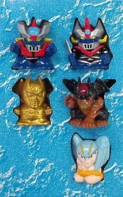 #デビルマン。デフォルメ倶楽部。豪永井コレクション。ゴールドフィギュア５個揃い。 中古】トレーディングフィギュア 永井豪コレクション デフォルメ倶楽部