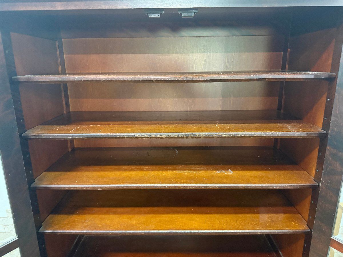 ◇北海道民芸家具 食器棚 カップボード キッチンボード 飾り棚 木製