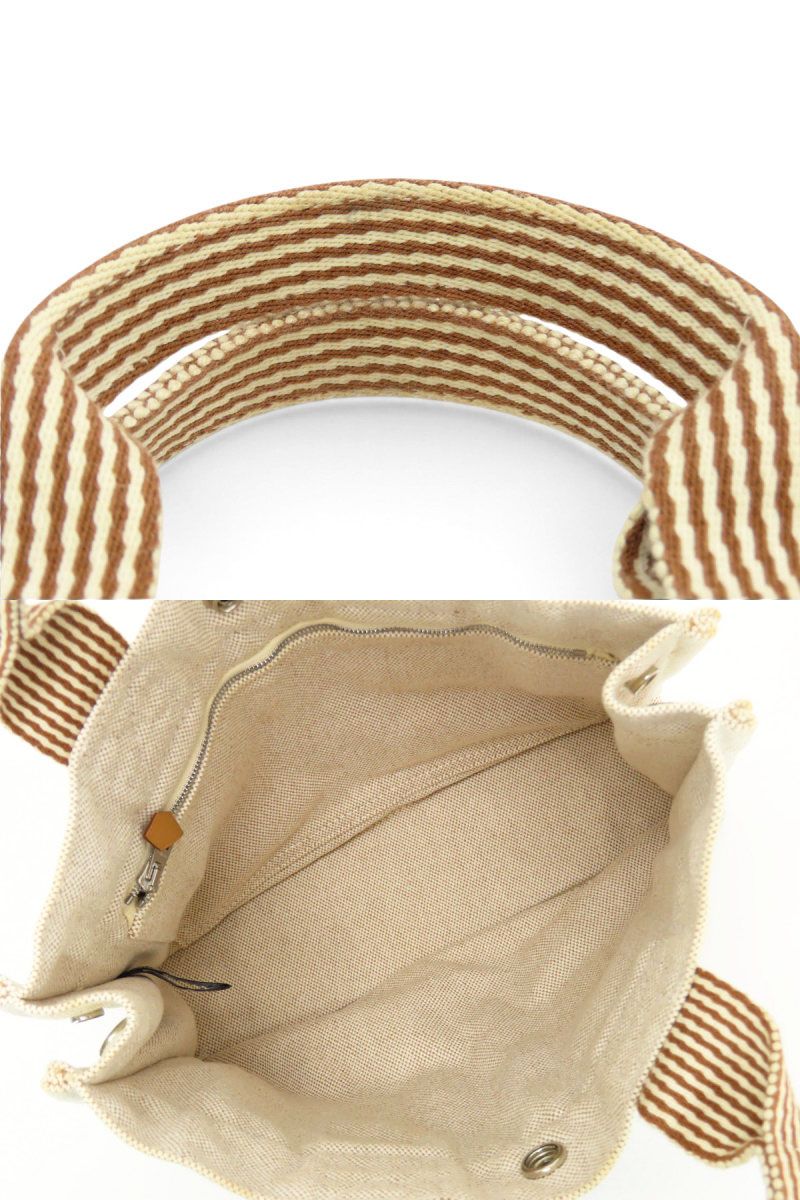 HERMES◇フールトゥバサスPM/ショルダーバッグ[仕入]/キャンバス/WHT 