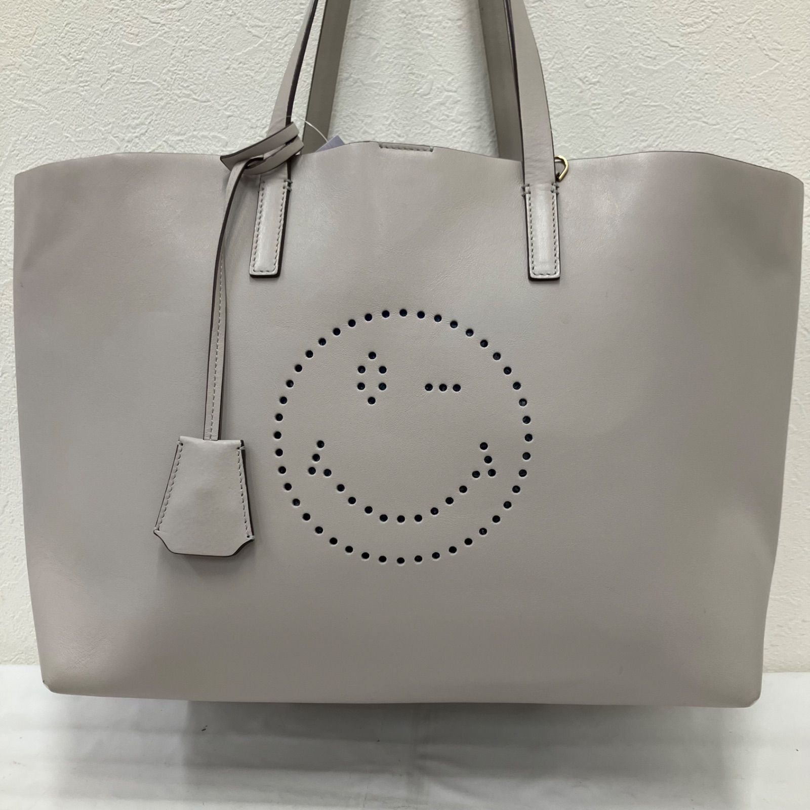 Y5763 ANYA HINDMARCH アニヤハインドマーチ トートバッグ Smiley