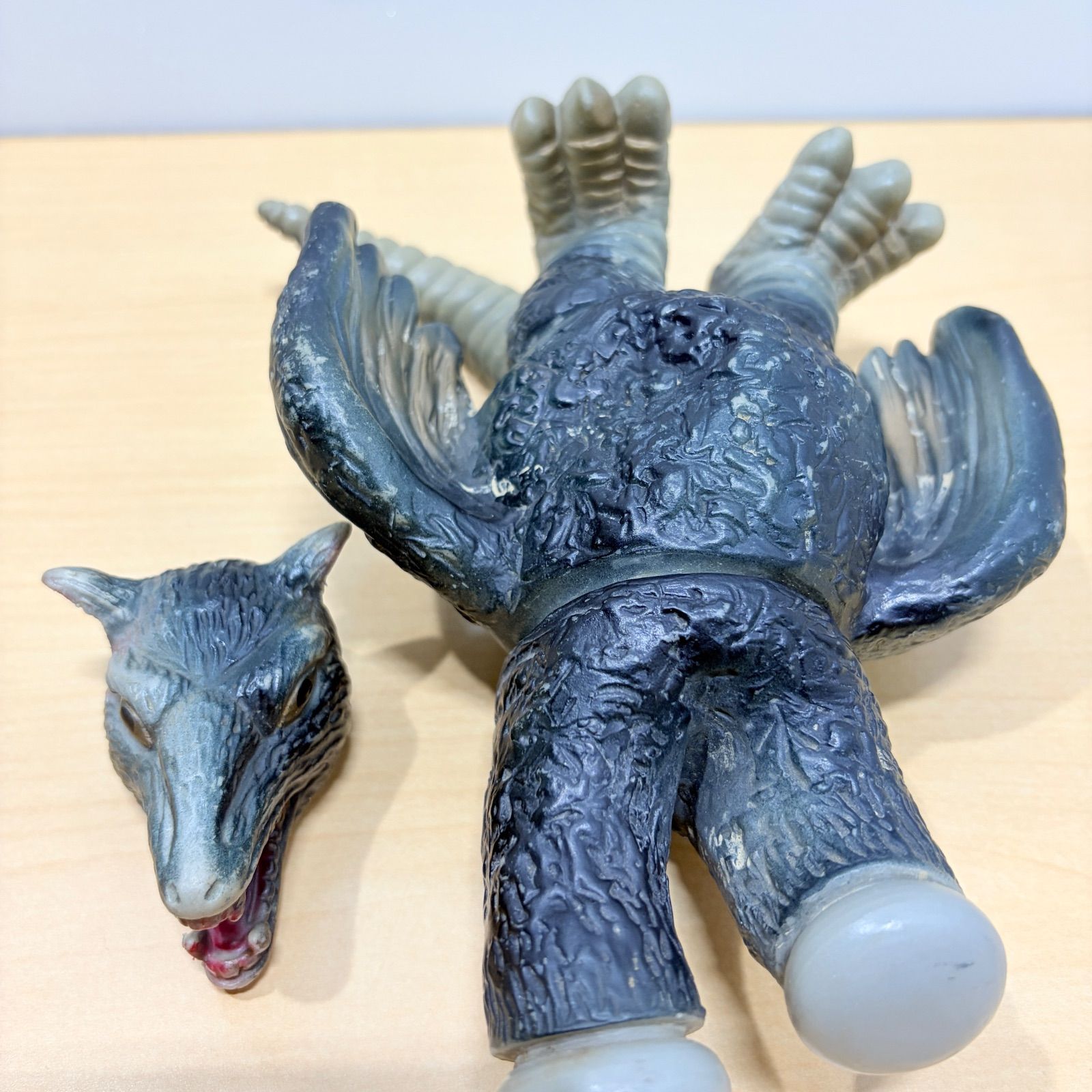当時物 ※頭部片方欠品・ジャンク】マスダヤ ネズバードン ソフビ