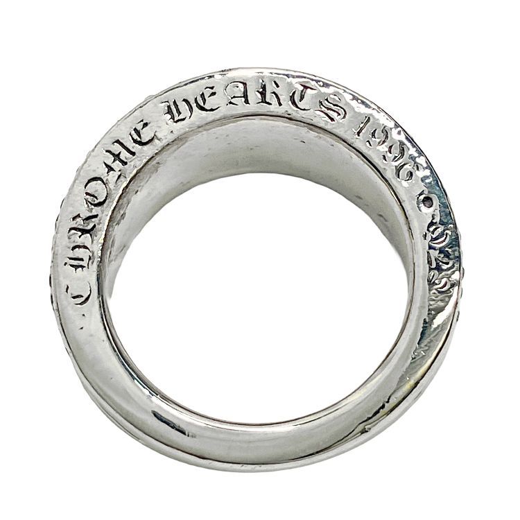 たけ。クロムハーツ  Vバンドリング Chrome Hearts クロムハーツ ナロー Vバンド CHプラス リング CHX