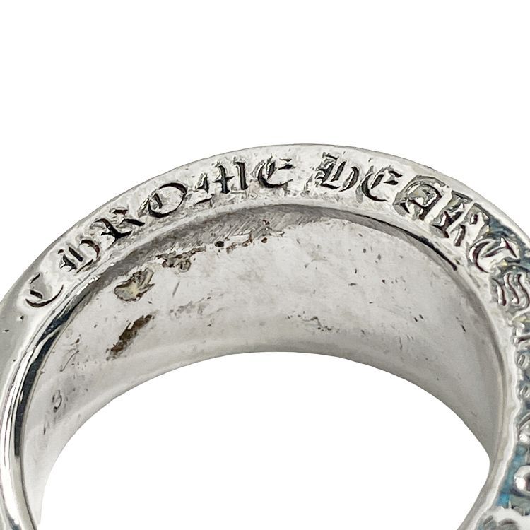 Chrome Hearts クロムハーツ ナロー Vバンド CHプラス リング CHX