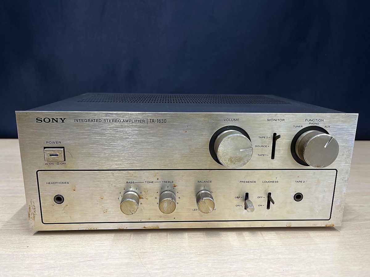 ジャンク品】 SONY ソニー プリメインアンプ オーディオ機器 TA-1630