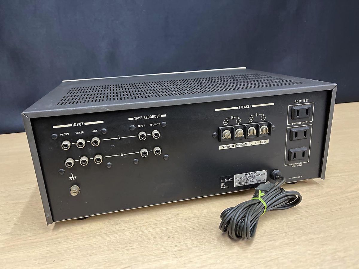ジャンク品】 SONY ソニー プリメインアンプ オーディオ機器 TA-1630
