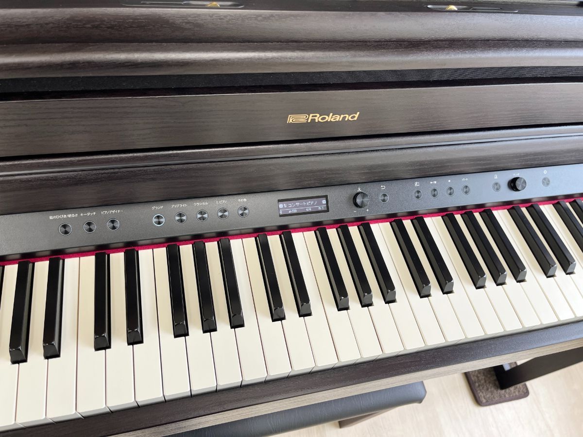 メンテナンス＆クリーニング済み】 ローランド HP704-DR ダークローズ 
