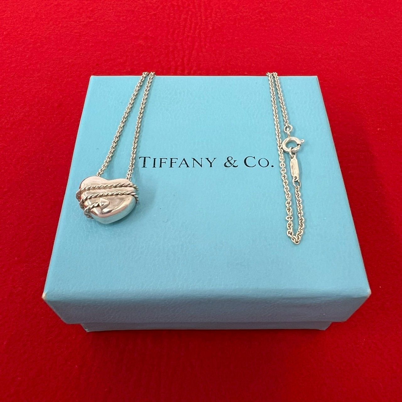 極 美品 TIFFANY&Co. ティファニー ヴィンテージ ハート アロー