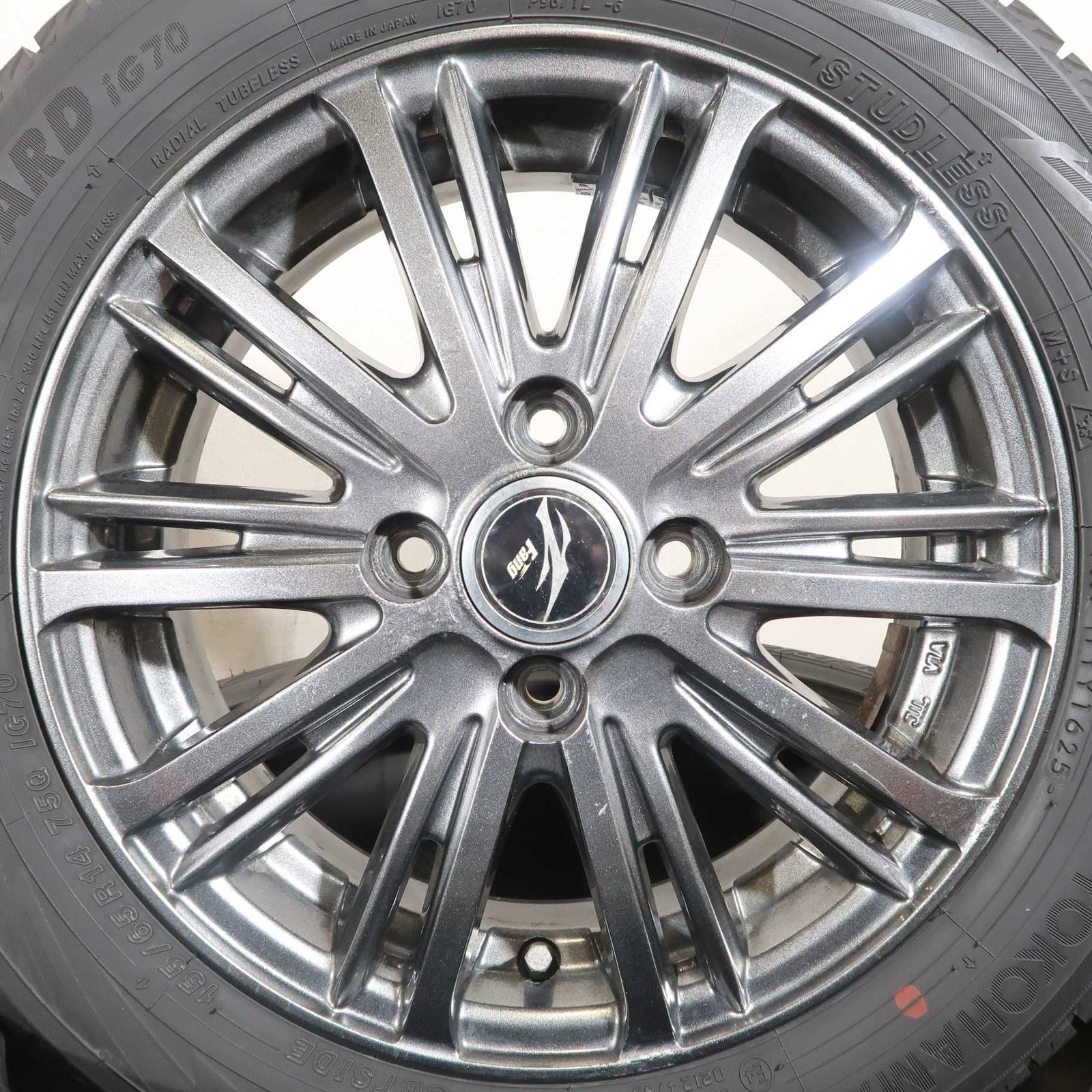 軽自動車 等に 4本 社外 14インチ スタッドレス YOKOHAMA ice GUARD 