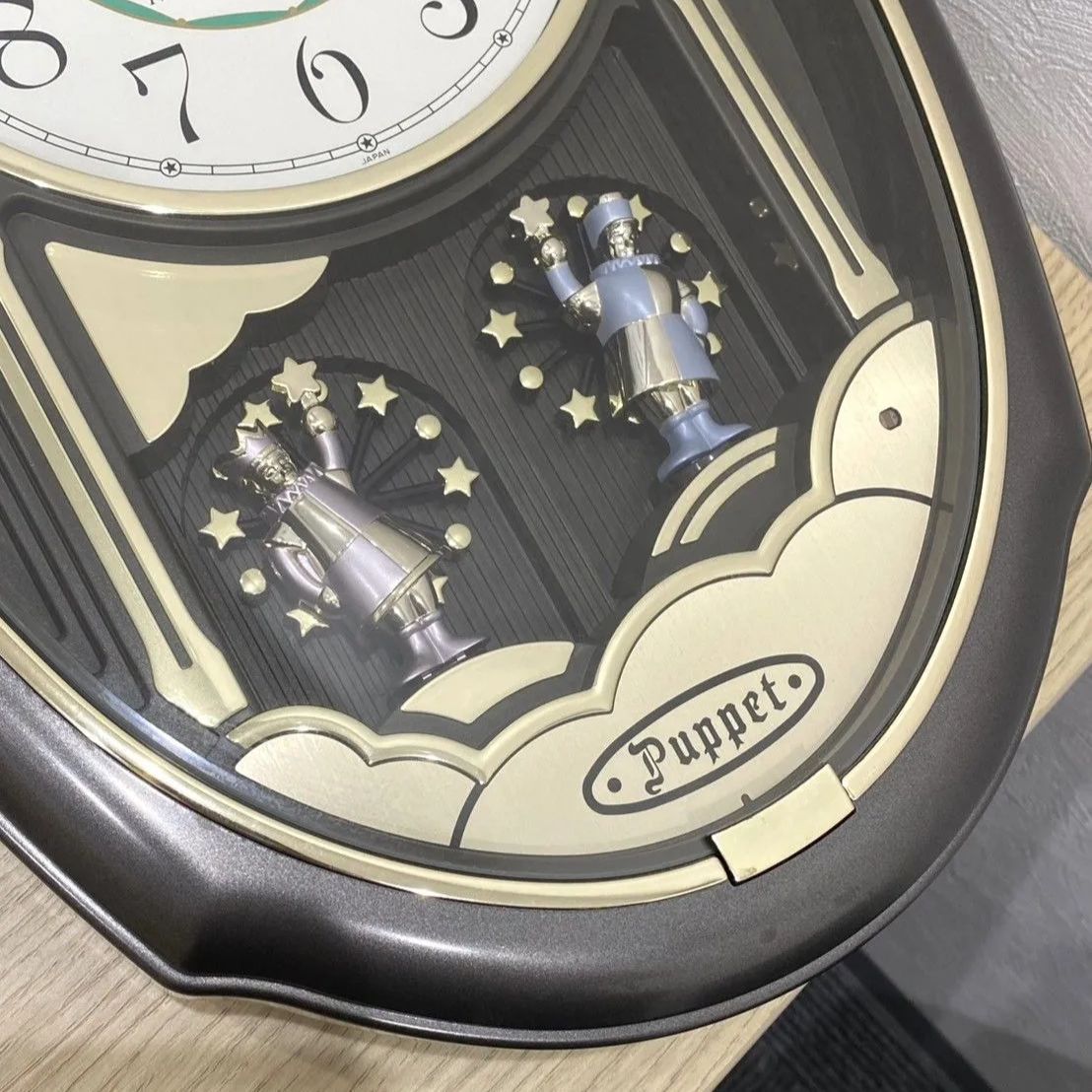 稼働】SEIKO Puppet セイコー パペット オーバル型 掛け時計 メロディ