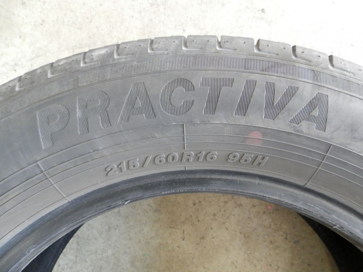 215/60R16 イエローハット PRACTIVA ラジアルタイヤ 2本SET 2022年製