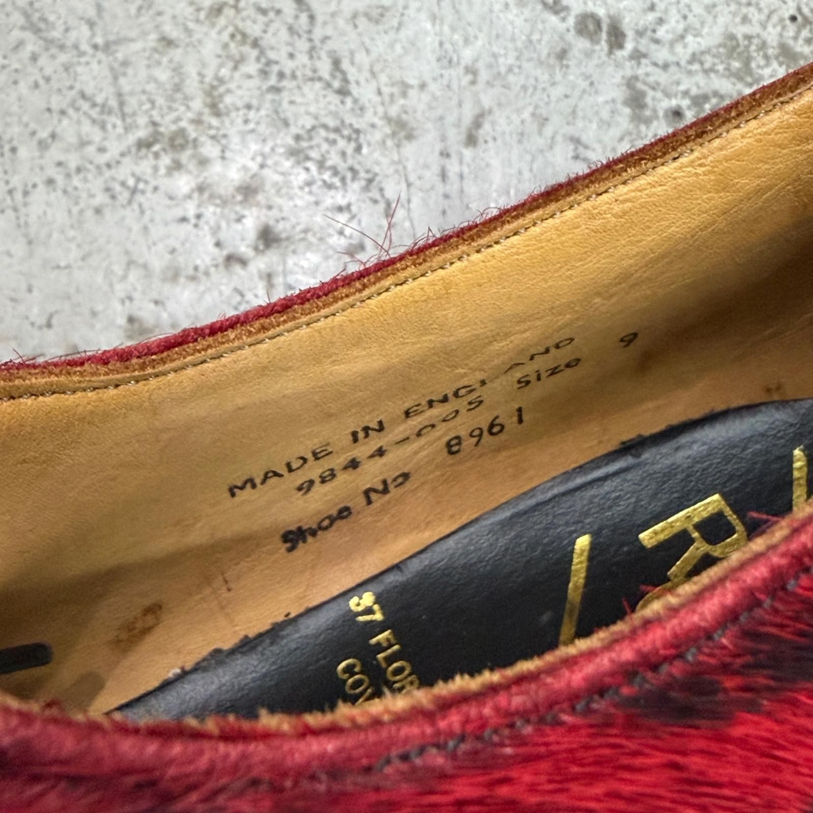 GEORGE COX 8961 VI GIBSON レオパードハラコレザー 厚底シューズ
