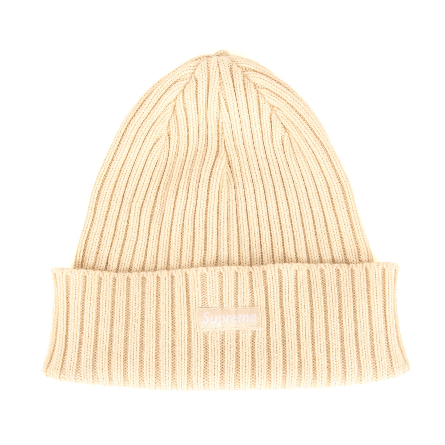 【美品】Supreme シュプリーム ビーニー ライトタン サイズ:FREE  24SS オーバーダイ加工 コットンニット ビーニー Overdyed Beanie box logo ブランド ニットキャップ 帽子【メンズ】【中古】 美品】Supreme シュプリーム ビーニー ライトタン サイズ:FREE 24SS