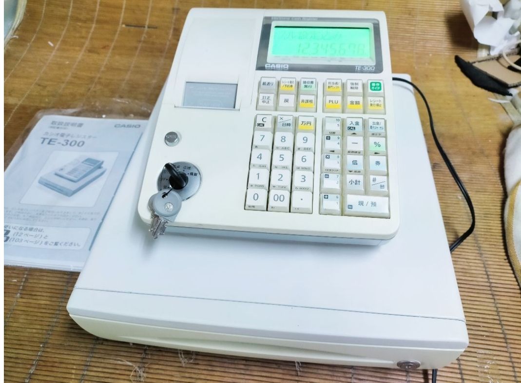 カシオレジスター TE-300 フル設定無料 送料無料人気機種 117707