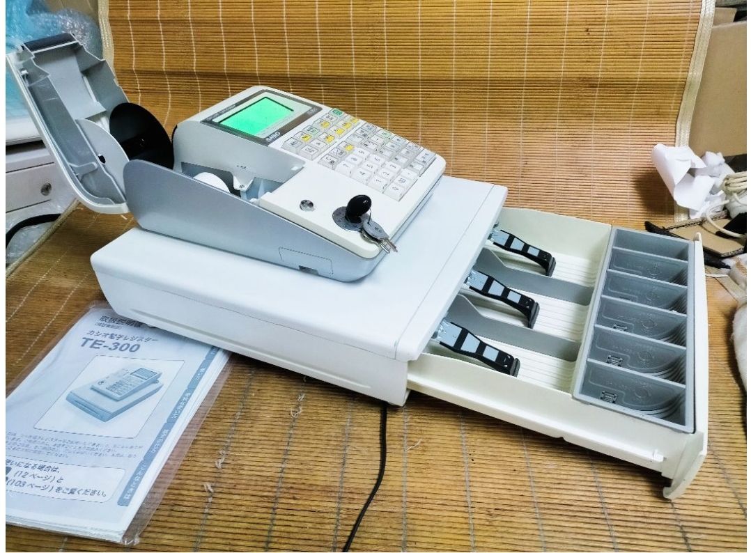 カシオレジスター TE-300 フル設定無料 送料無料人気機種 117707