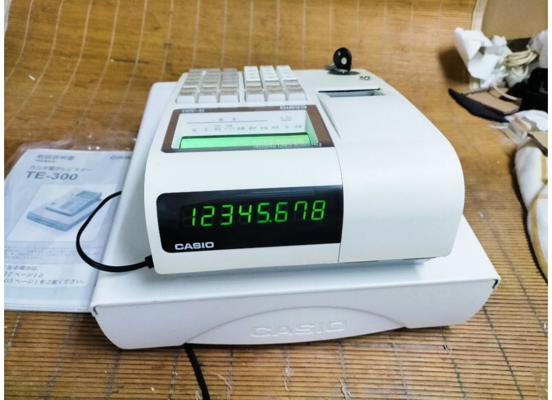 カシオレジスター TE-300 フル設定無料 送料無料人気機種 117707